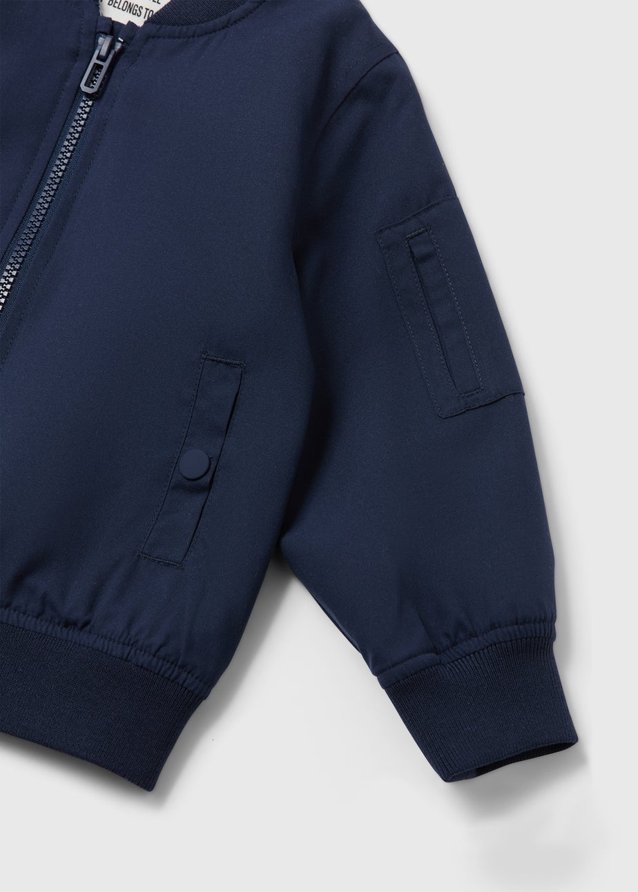 Boys Navy Bomber Jacket (1-7yrs)