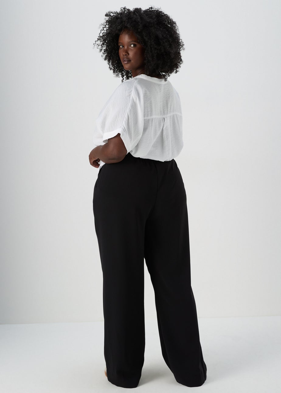 Et Vous Black Wide Leg Trousers