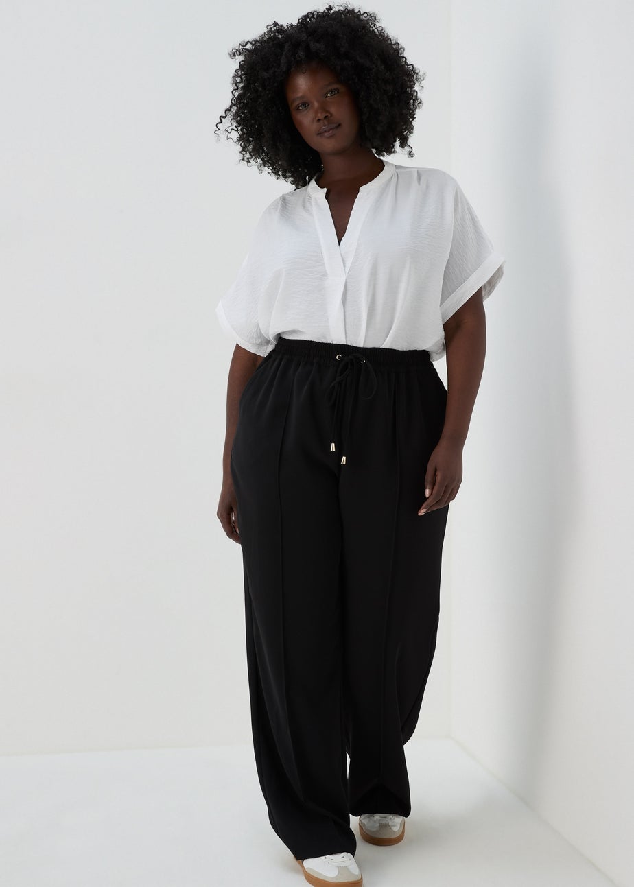 Et Vous Black Wide Leg Trousers