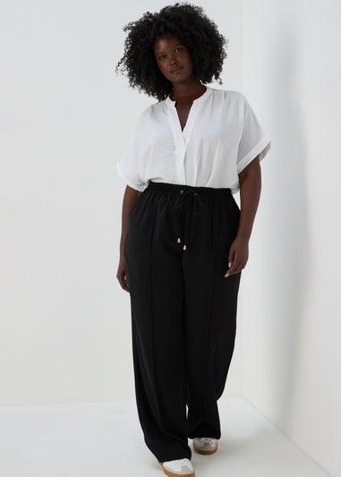 Et Vous Black Wide Leg Trousers