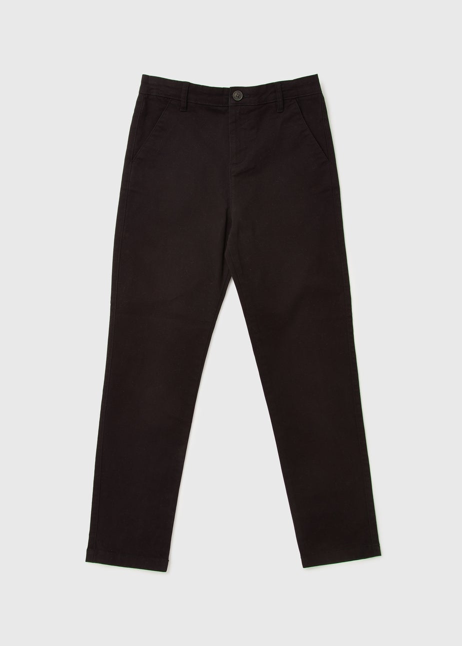 Boys Black Chinos (7-13yrs)