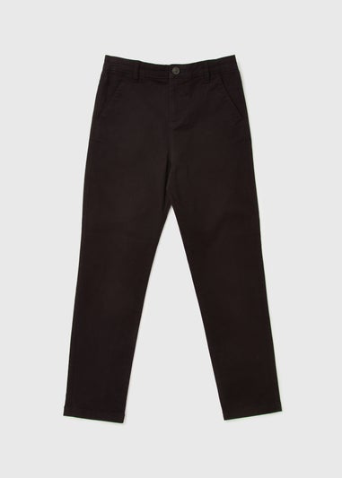 Boys Black Chinos (7-13yrs)