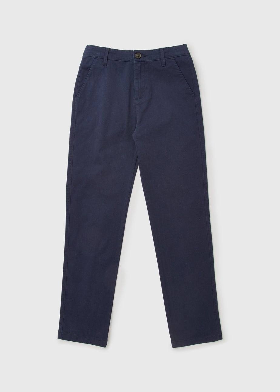 Boys Navy Chinos (7-13yrs)
