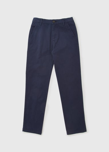 Boys Navy Chinos (7-13yrs)