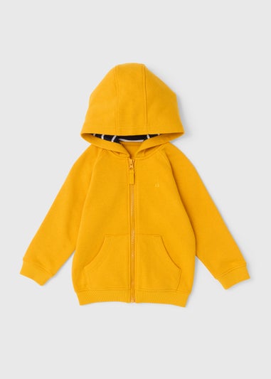 Boys Ochre Zip Up Hoodie (1-7yrs)