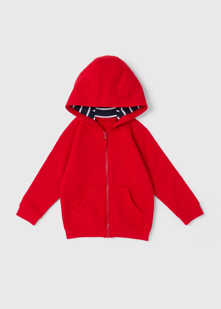 Boys Zip Up Red Hoodie (1-7yrs) Matalan