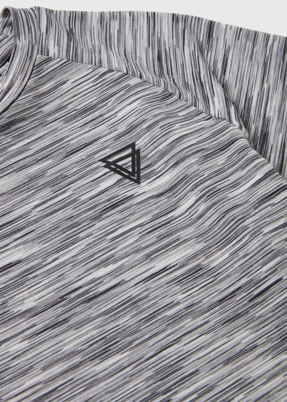 Boys Grey Space Dye T-Shirt (7-13yrs)