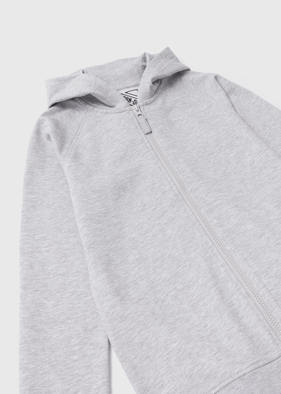 Boys Grey Zip Up Hoodie (7-13yrs)