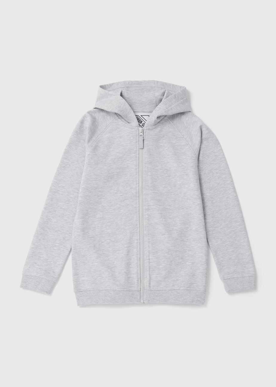 Boys Grey Zip Up Hoodie (7-13yrs)