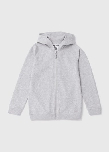 Boys Grey Zip Up Hoodie (7-13yrs)