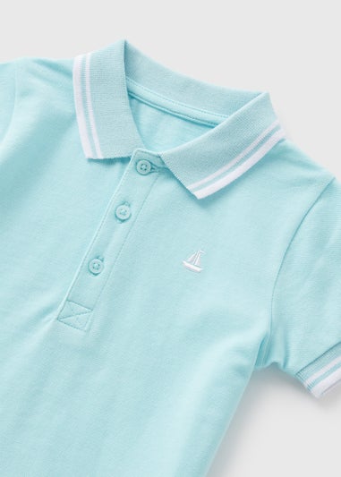 Boys Aqua Polo Shirt (1-7yrs)