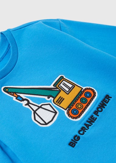 Boys Blue Crane Sweatshirt (1-7yrs)