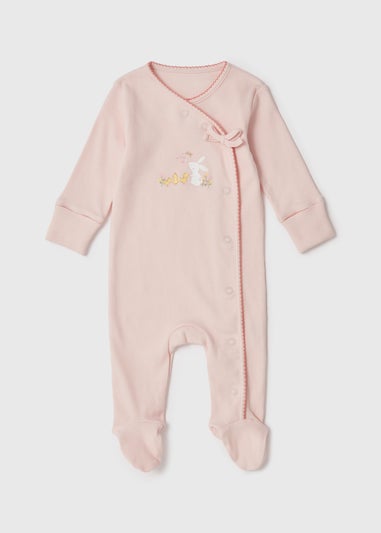 Baby Pink Meadow Sleepsuit (Newborn-18mths)