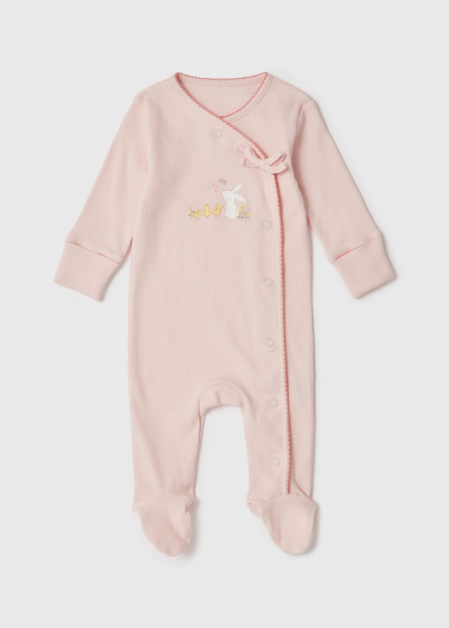 Baby Pink Meadow Sleepsuit (Newborn-18mths)