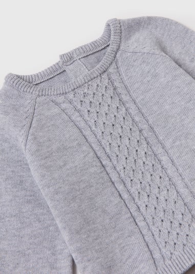 Baby 2 Pack Grey Knitted Set (Tiny Baby-12mths)