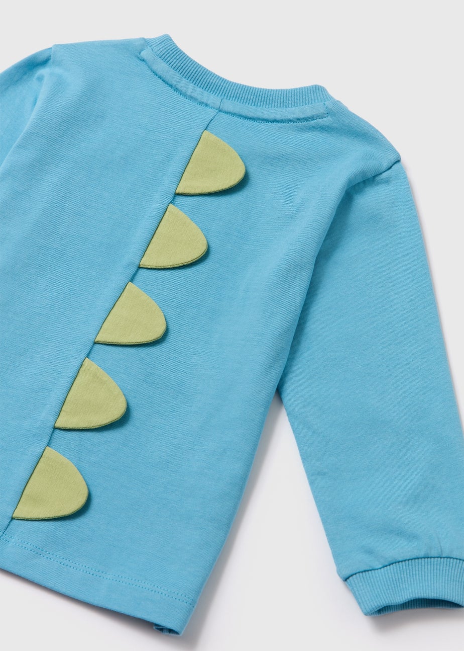 Boys Blue Dino Long Sleeve T-Shirt (1-7yrs)