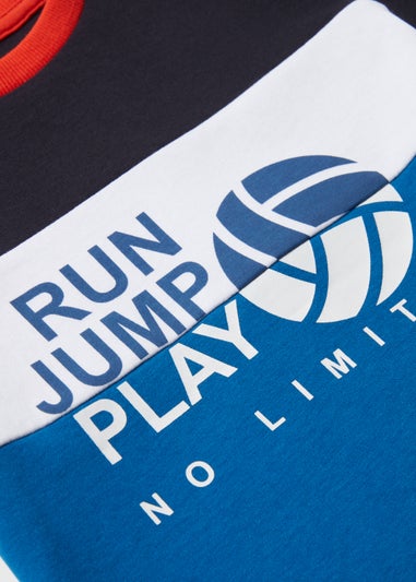 Boys Navy Sports T-Shirt (1-7yrs)