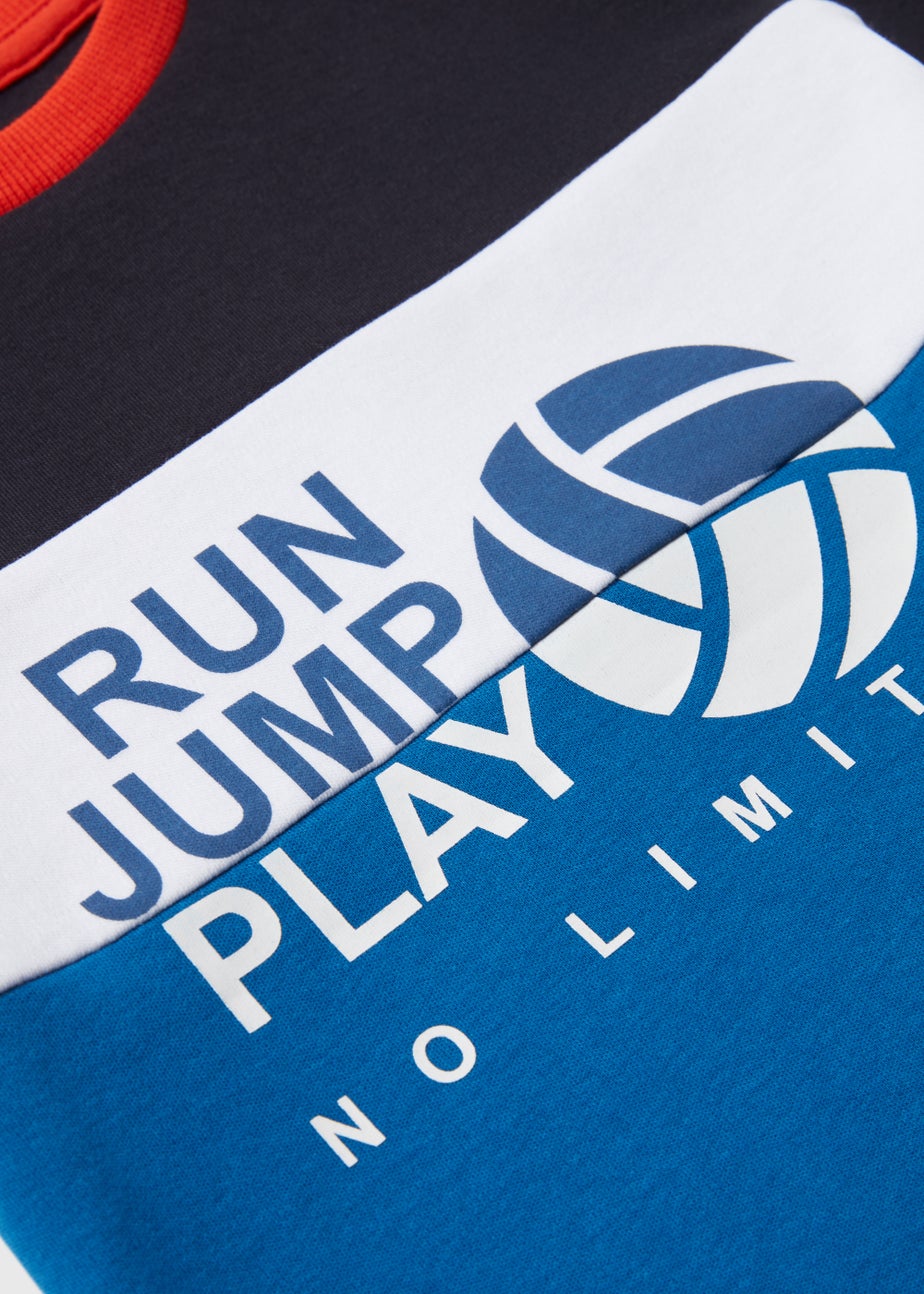 Boys Navy Sports T-Shirt (1-7yrs)