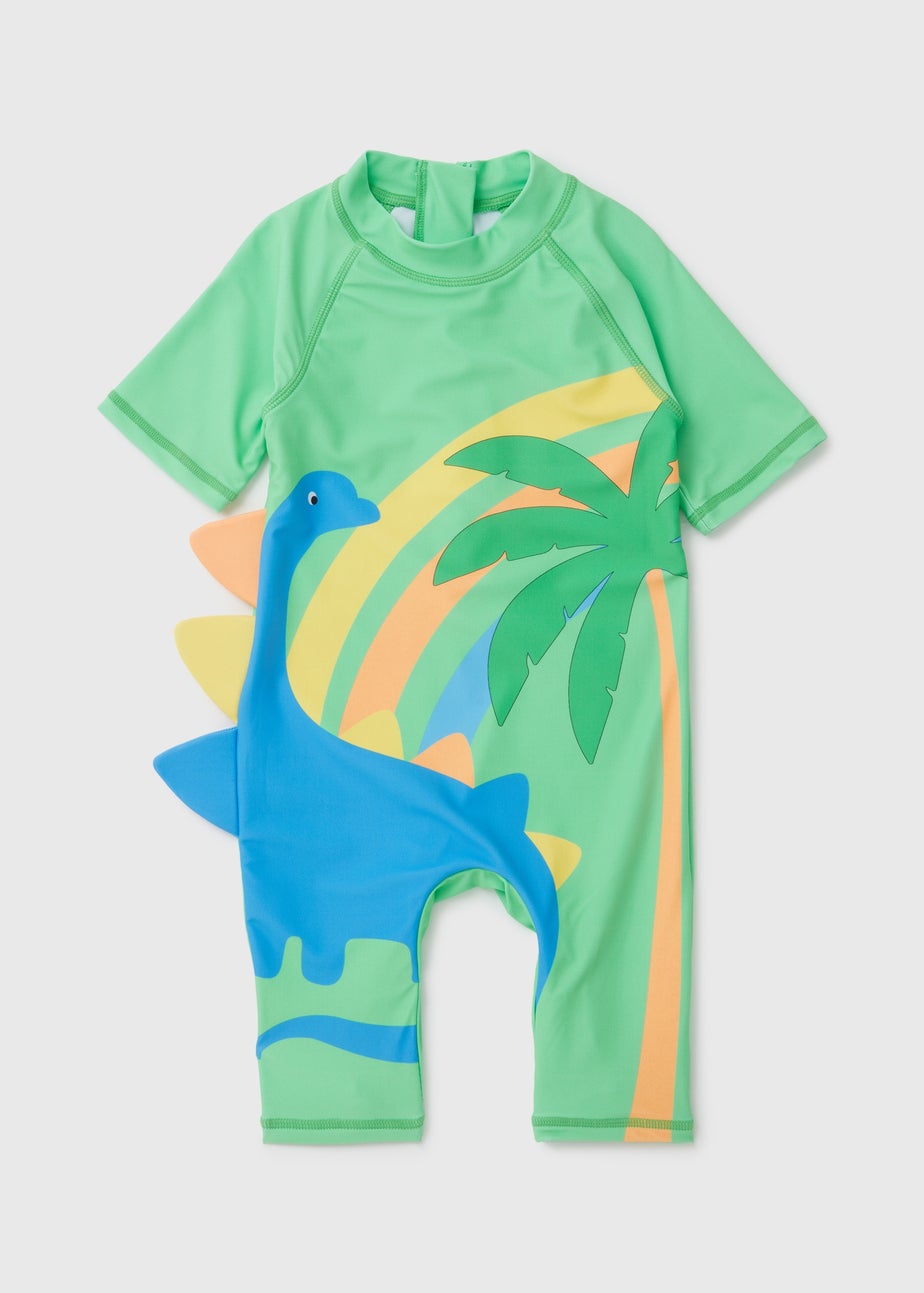 Green Spike Dino Surfsuit (1-7yrs)
