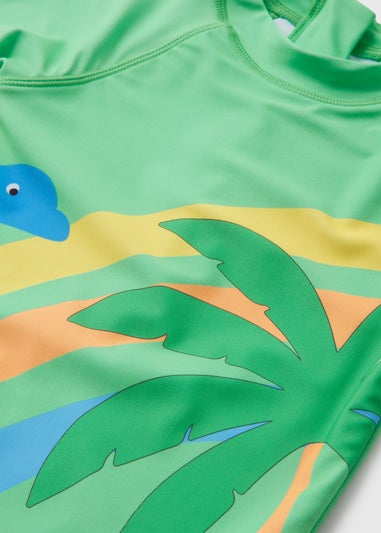 Green Spike Dino Surfsuit (1-7yrs)