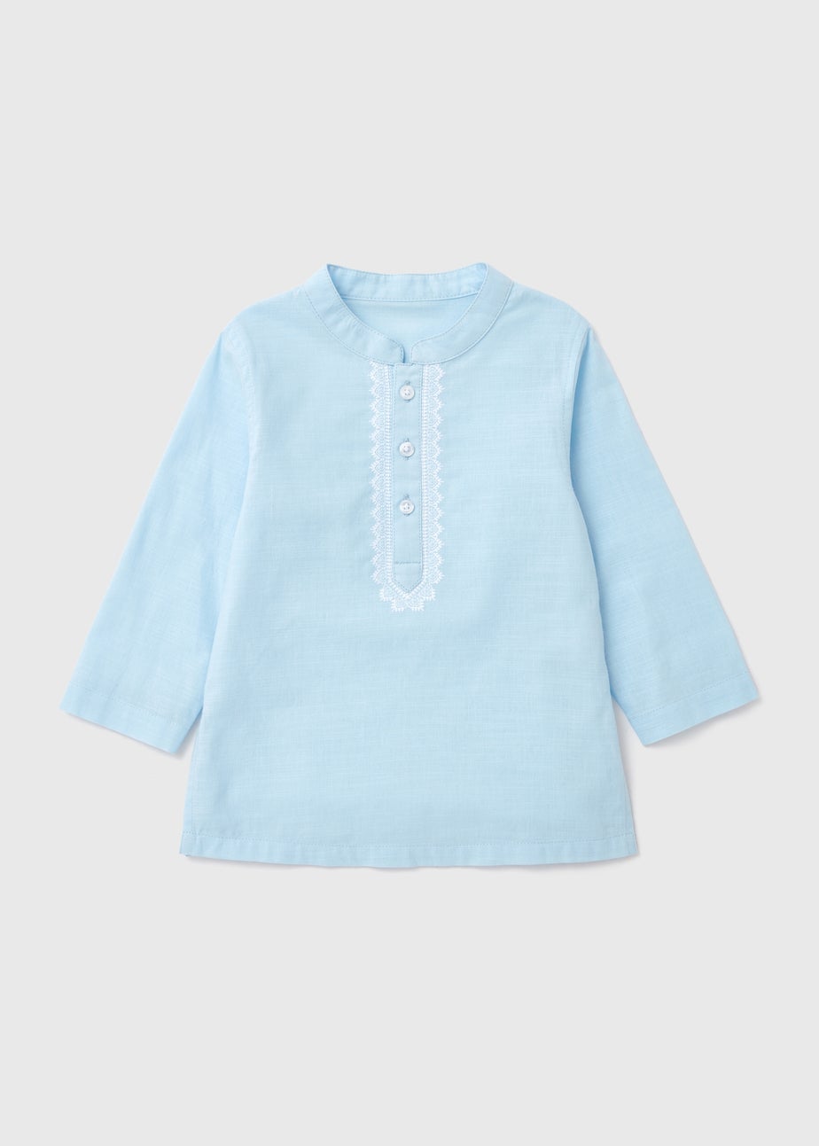 Boys Blue Eid Kurta Shirt (1-7yrs)