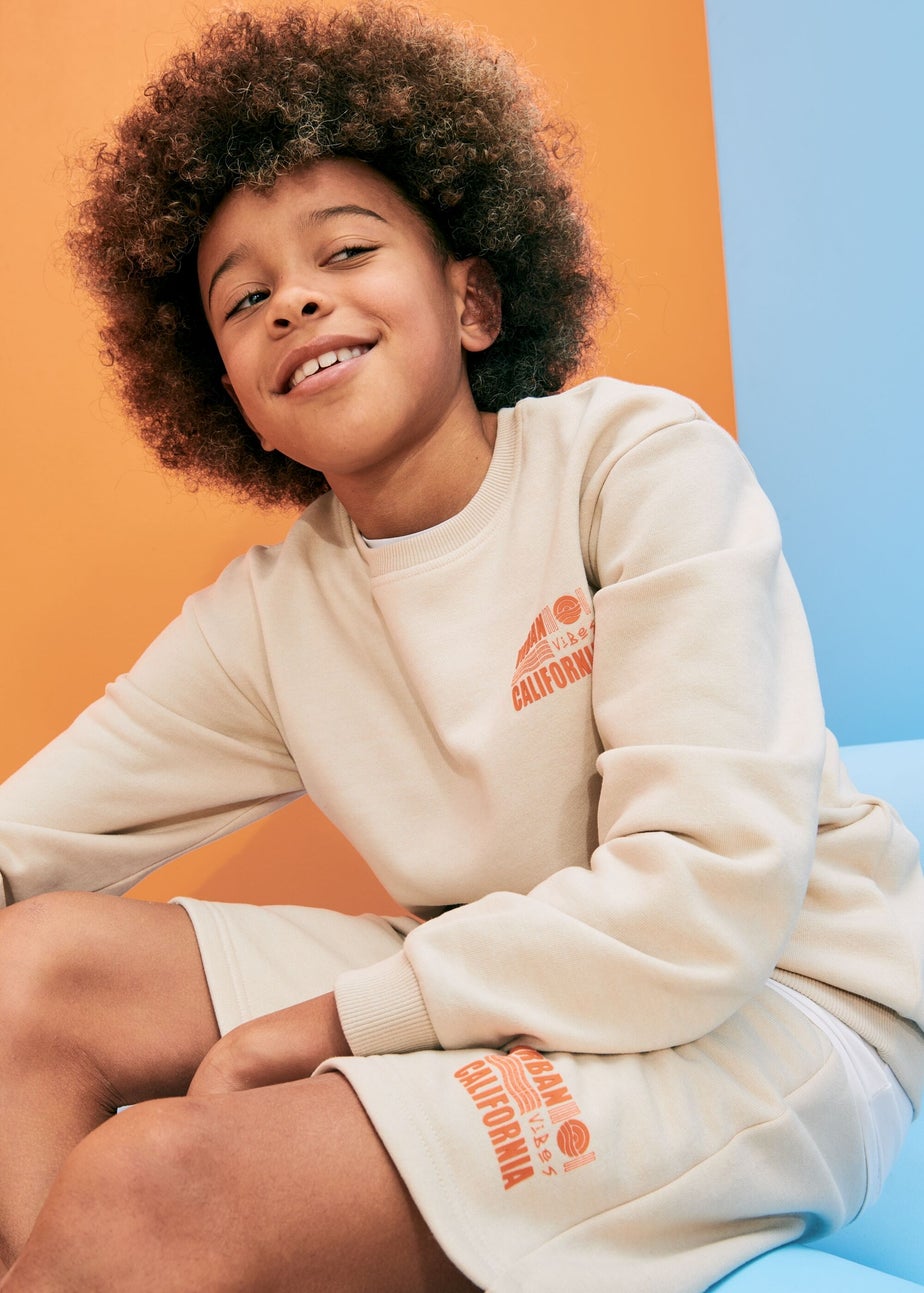 Boys Stone California Sweatshirt & Shorts Set (7-12yrs)