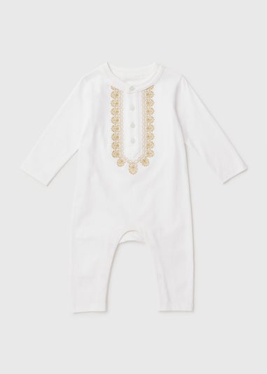 Baby White Eid Romper (Newborn- 18mths)