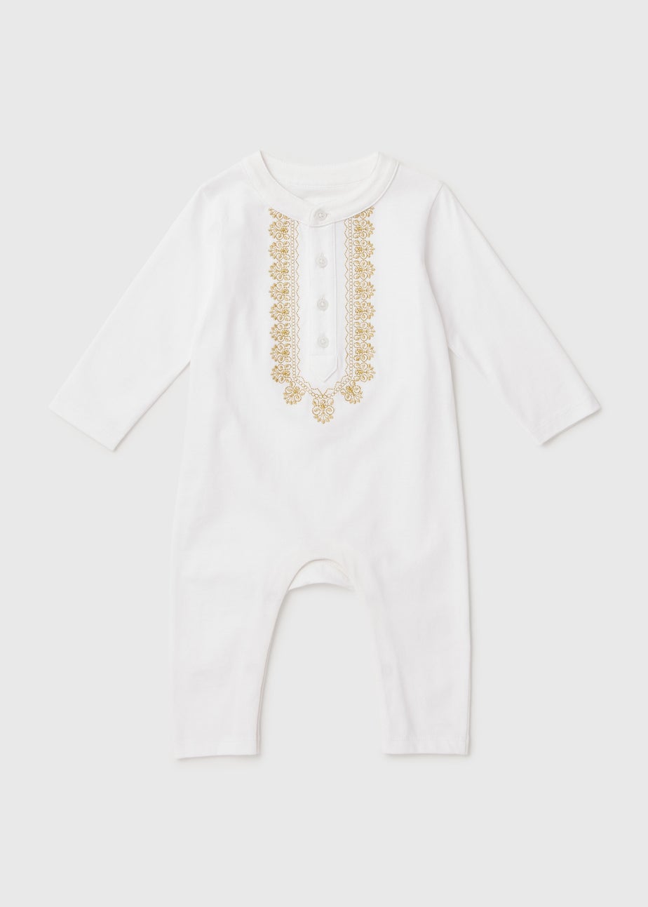 Baby White Eid Romper (Newborn- 18mths)
