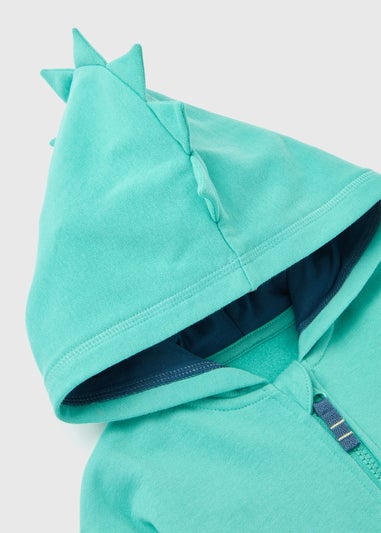 Boys Green Dino Hoodie (1-7yrs)