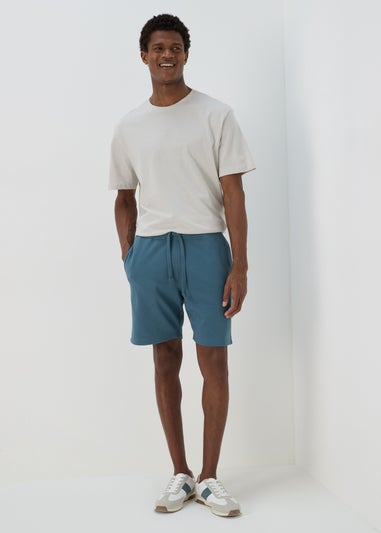 Blue Basic Jogger Shorts