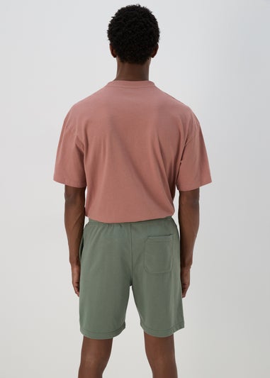 Green Basic Jogger Shorts