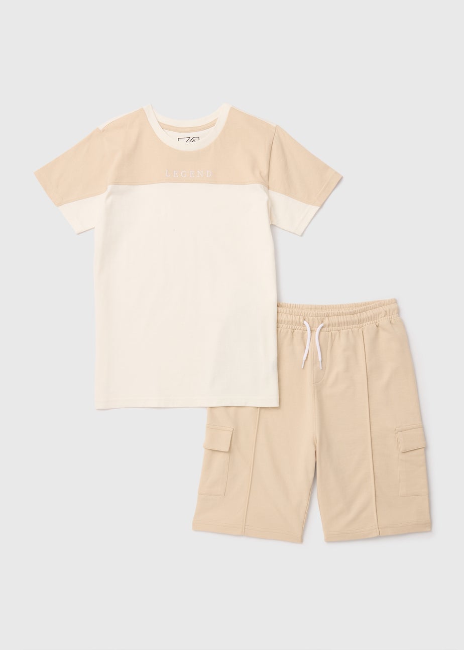 Kids Stone C&S T-Shirt & Cargo Set (7-12yrs)