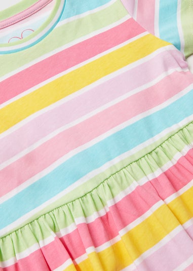 Girls Multicoloured Stripe Dress (1-7yrs)