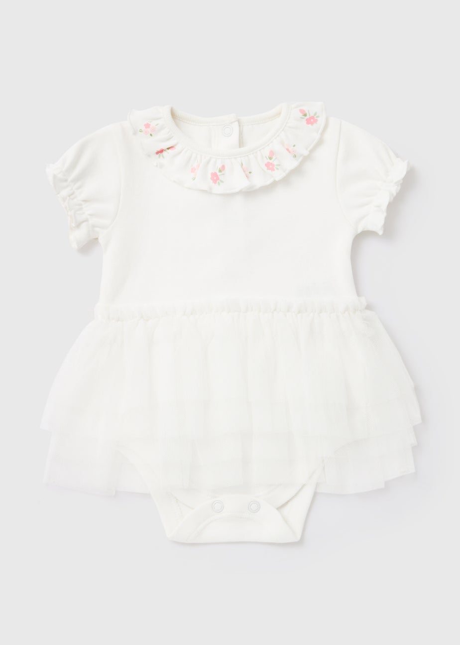 Baby Cream Tuttu Bodysuit (Newborn-18mths)