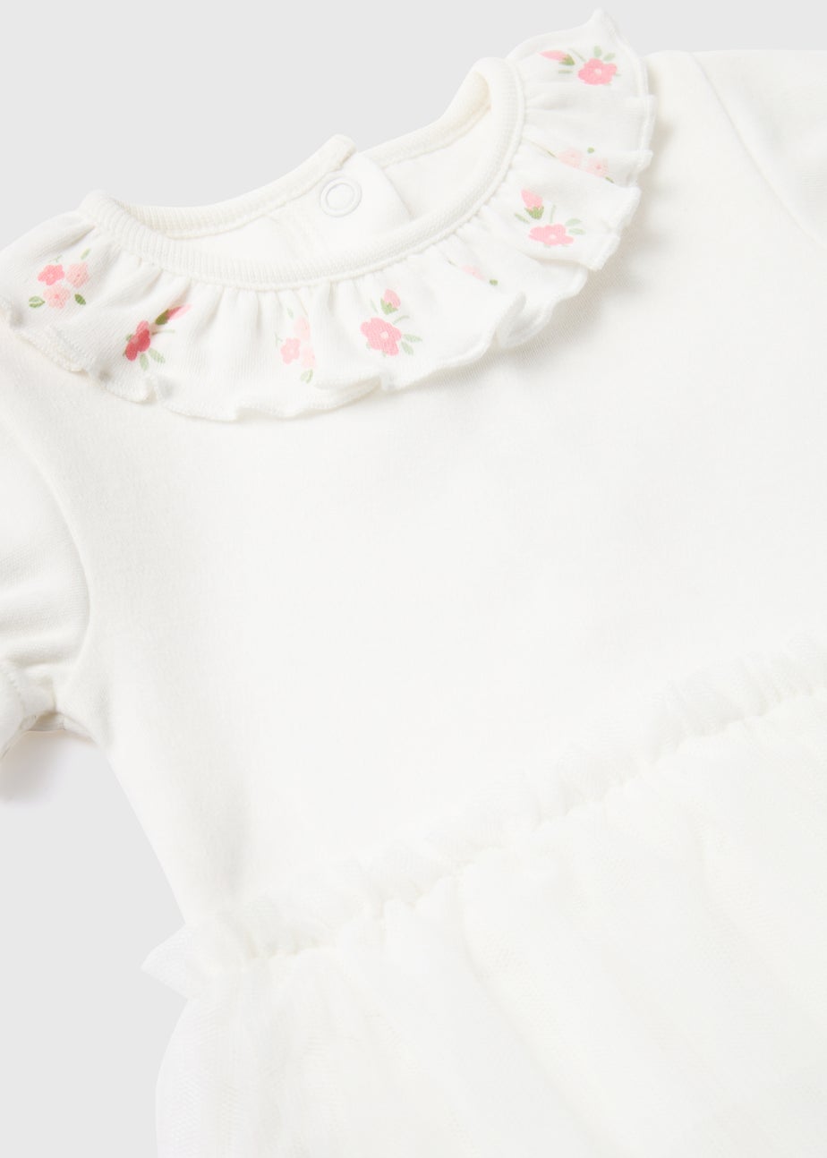 Baby Cream Tuttu Bodysuit (Newborn-18mths)
