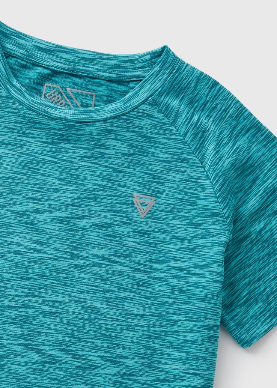 Boys Teal Space Dye Sports T-Shirt (7-13yrs)