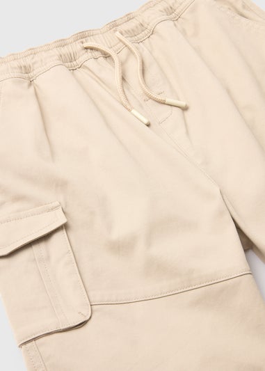 Boys Stone Twill Cargo Shorts (7-13yrs)