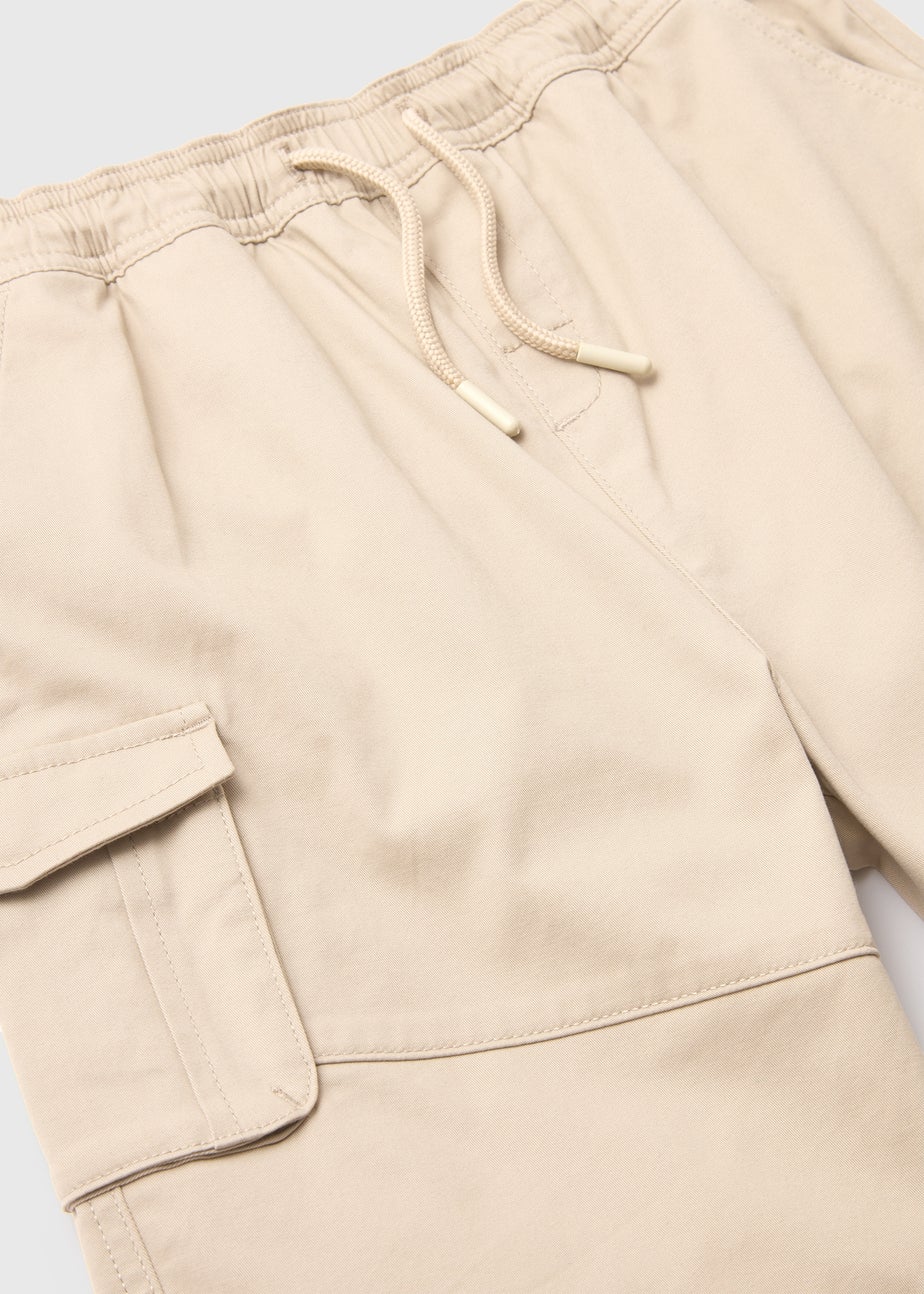 Boys Stone Twill Cargo Shorts (7-13yrs)