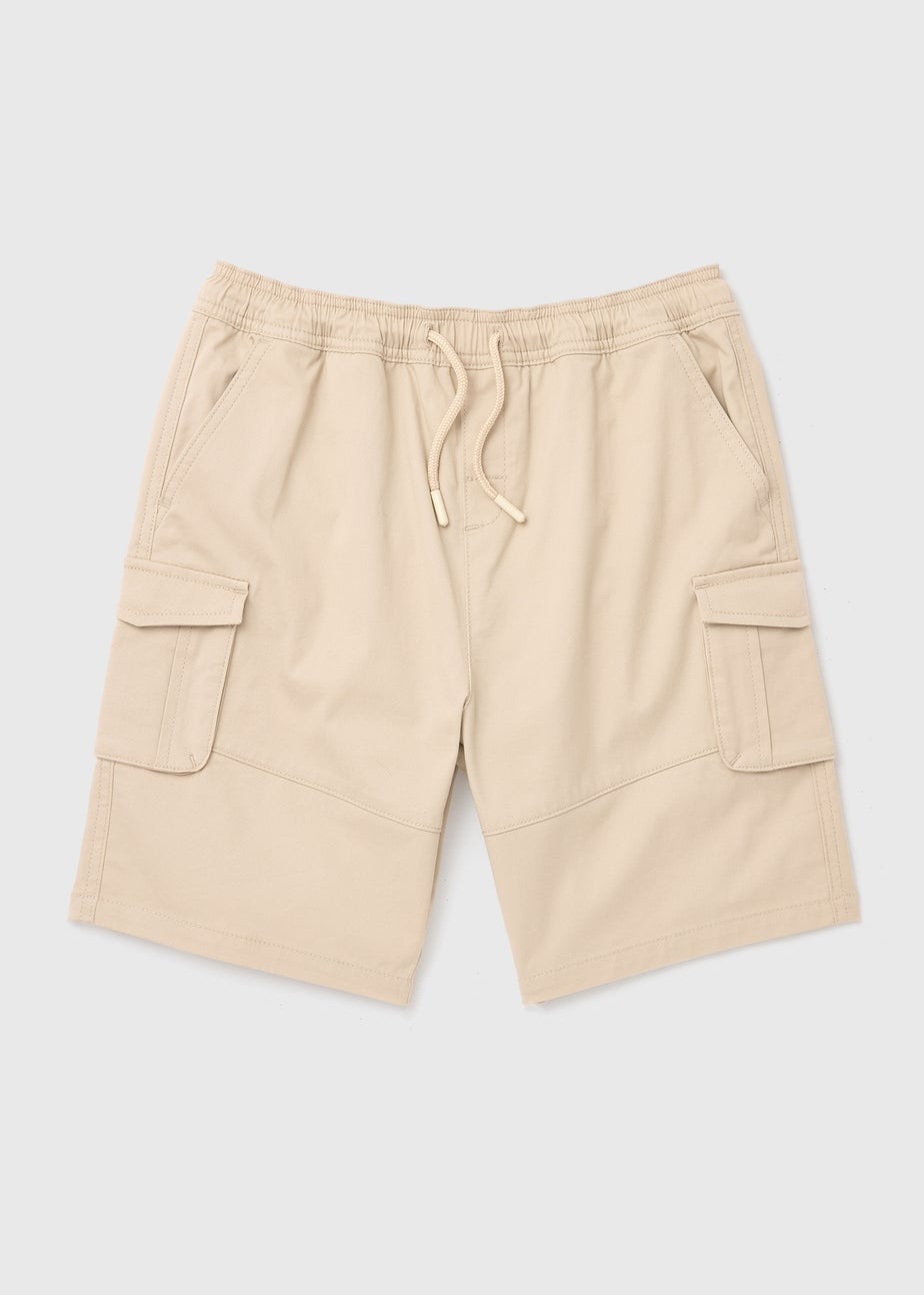 Boys Stone Twill Cargo Shorts (7-13yrs)