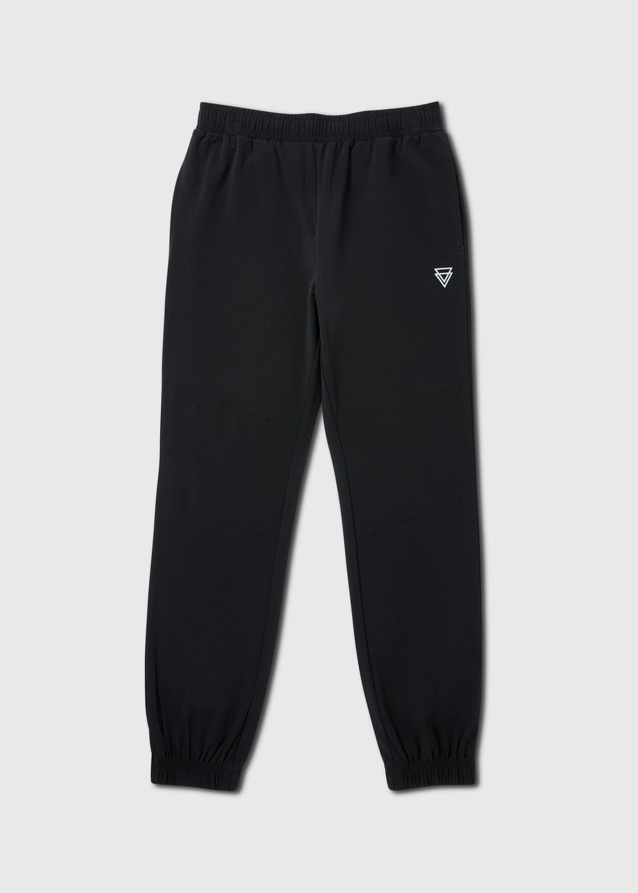 Boys Black Sports Joggers (7-13yrs)