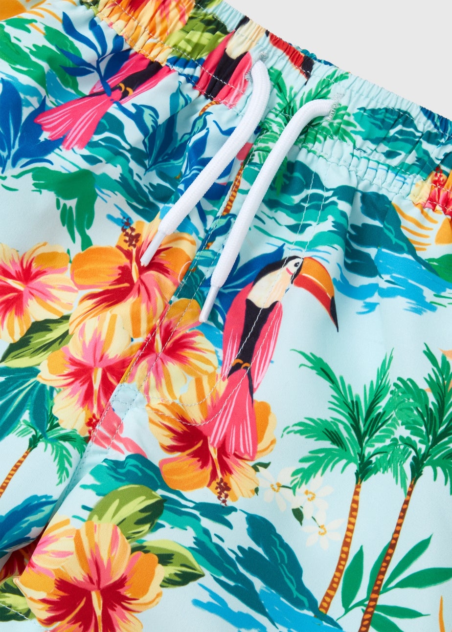 Boys Multicolour Tropical Swim Shorts (1-10yrs)