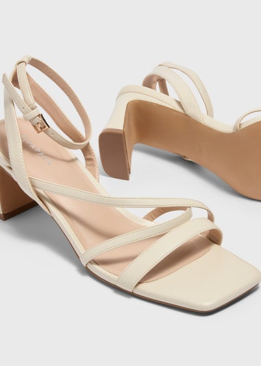 Stone Strappy Block Heel
