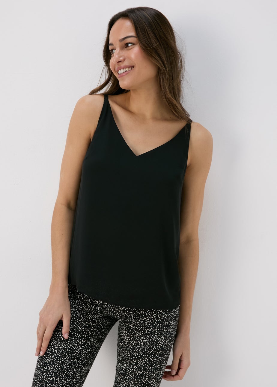 Et Vous Black Plain Cami Top
