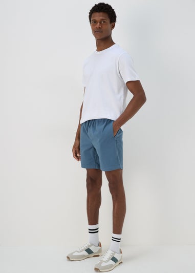 Blue Drawcord Chino Shorts