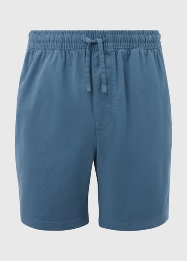 Blue Drawcord Chino Shorts