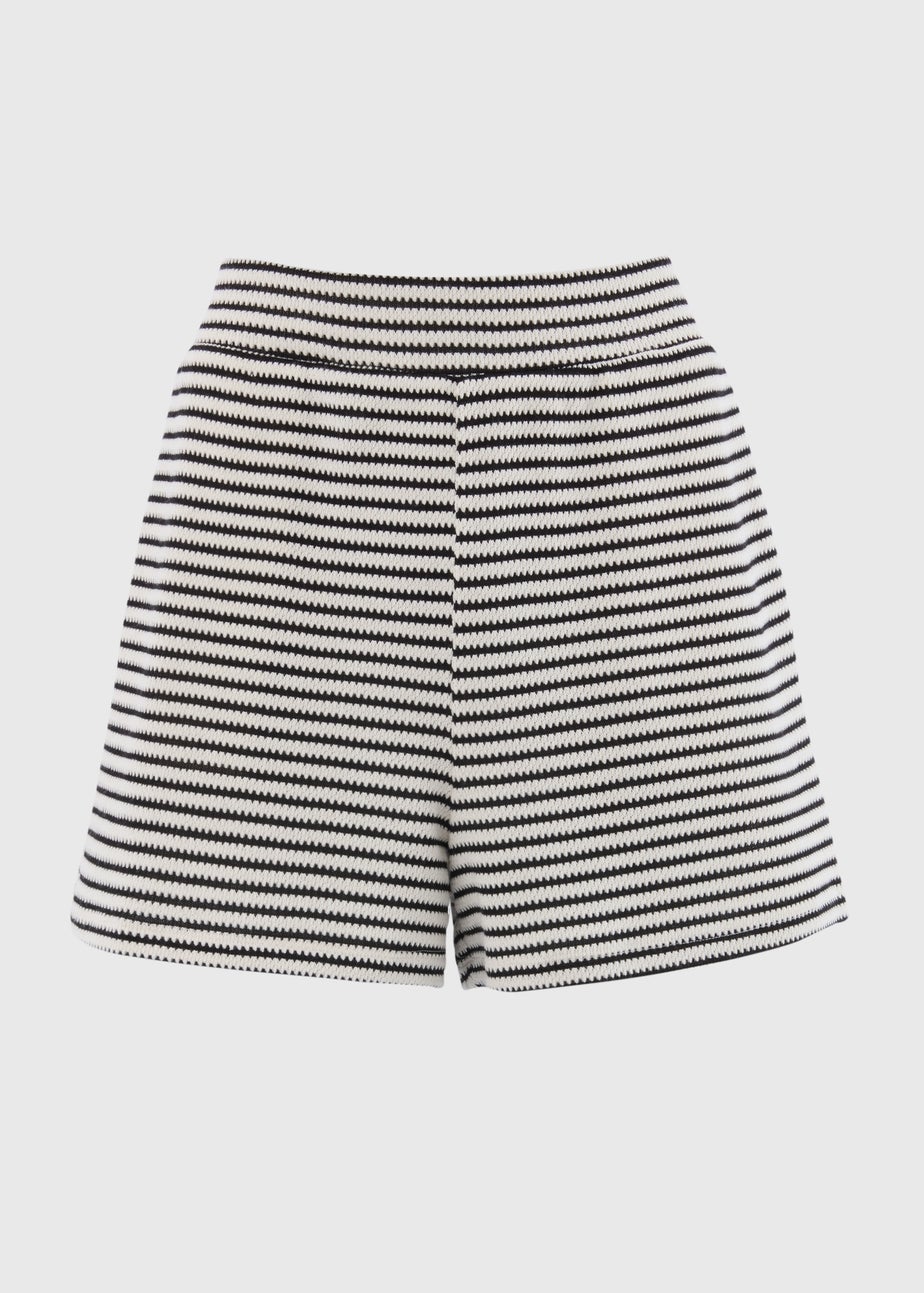 Black & White Stripe Shorts