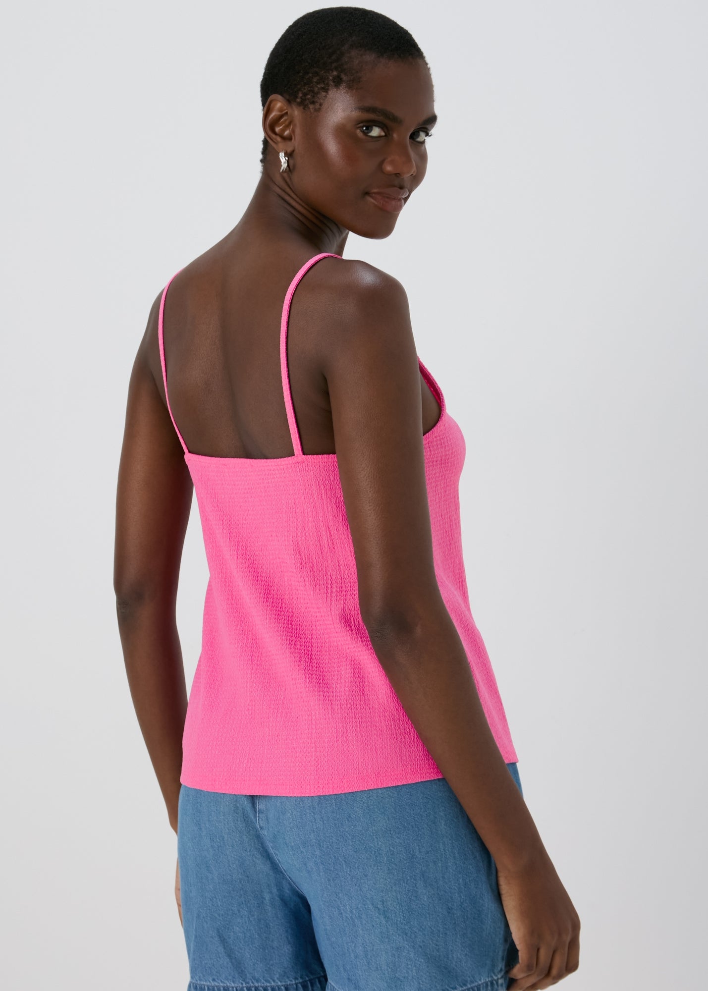 Pink Beaded Cami Top - Matalan