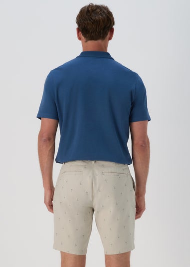 Bone Palm Print Shorts