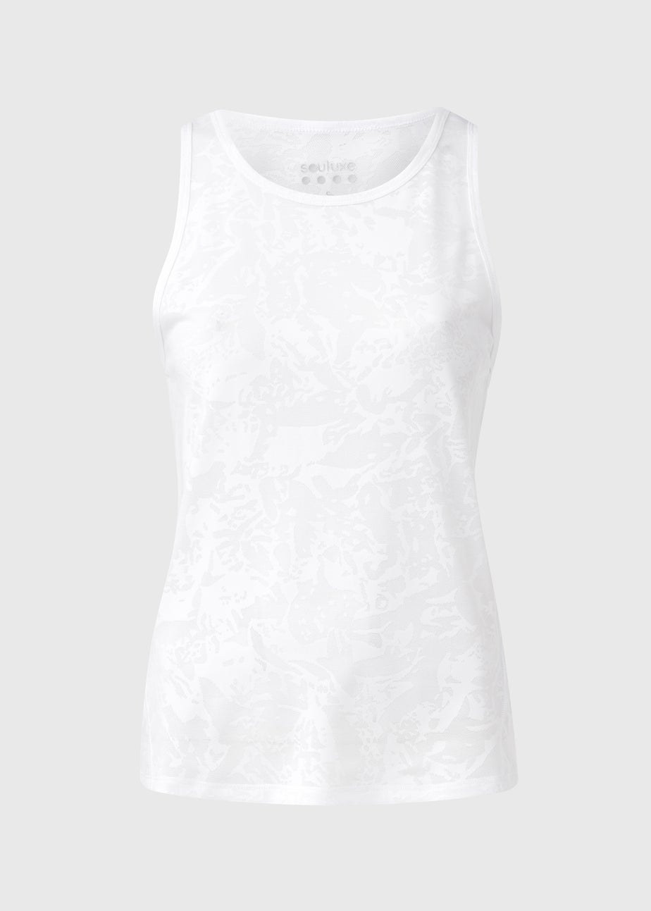 Souluxe White Sports Vest Top