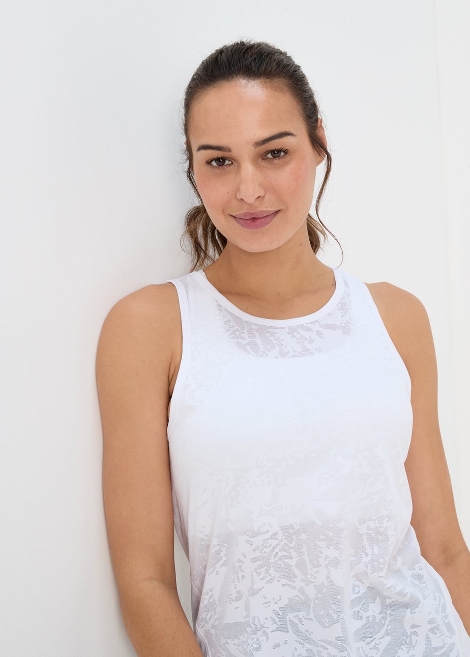 Souluxe White Sports Vest Top